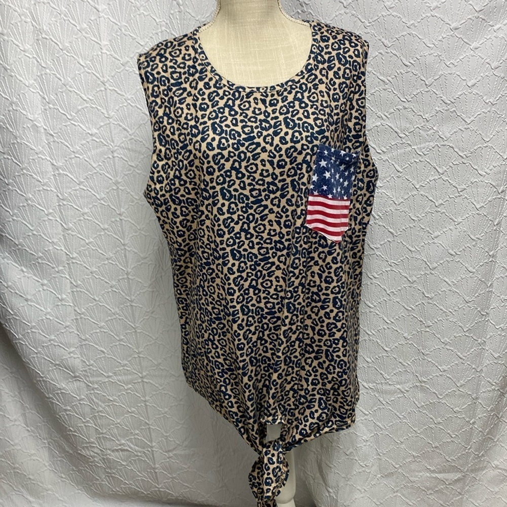 Patriotic‎ tank size 2X